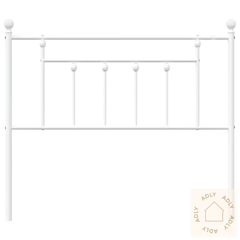 Sengegavl I Metall Hvit 107 Cm