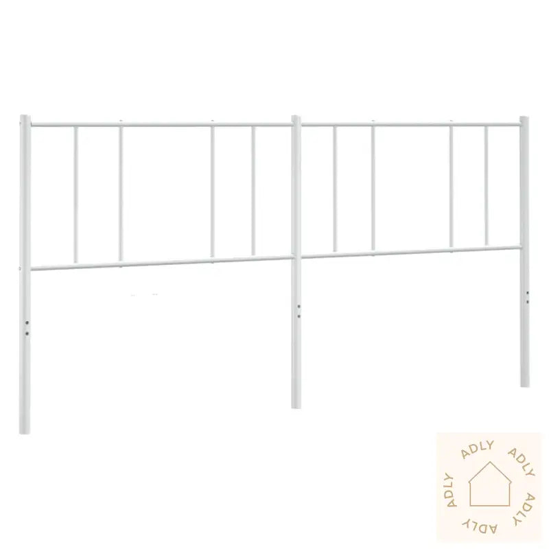 Sengegavl I Metall Hvit 200 Cm