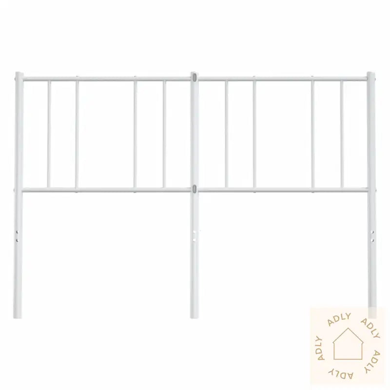 Sengegavl I Metall Hvit 160 Cm