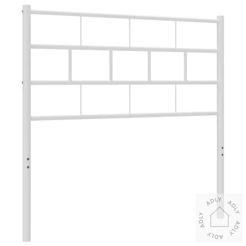 Sengegavl I Metall Hvit 75 Cm