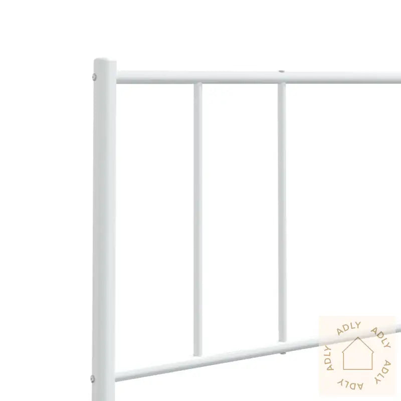 Sengegavl I Metall Hvit 200 Cm