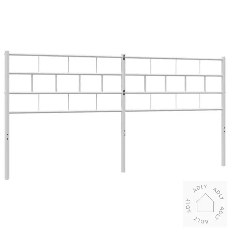 Sengegavl I Metall Hvit 180 Cm