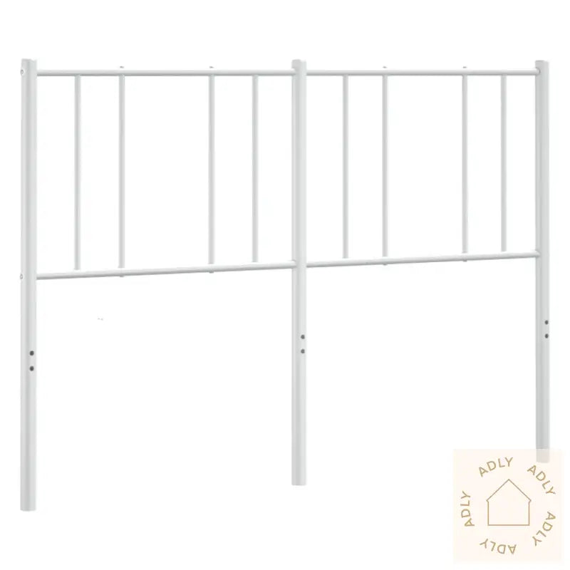 Sengegavl I Metall Hvit 160 Cm