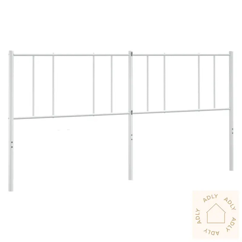 Sengegavl I Metall Hvit 200 Cm