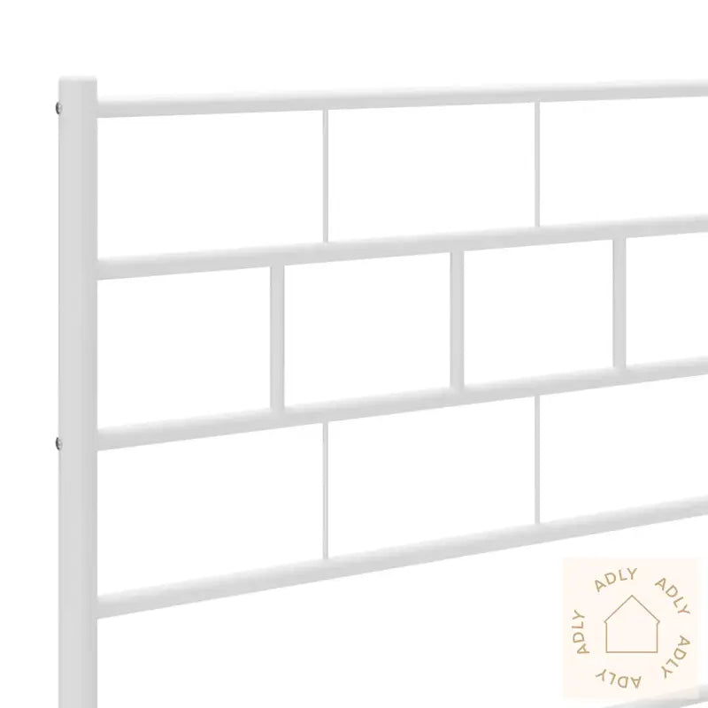 Sengegavl I Metall Hvit 100 Cm