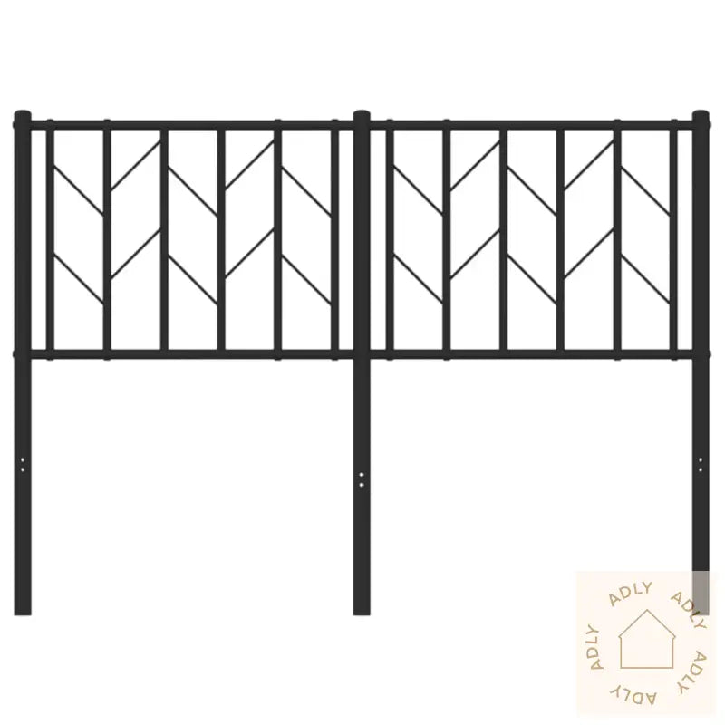 Sengegavl I Metall Svart 120 Cm