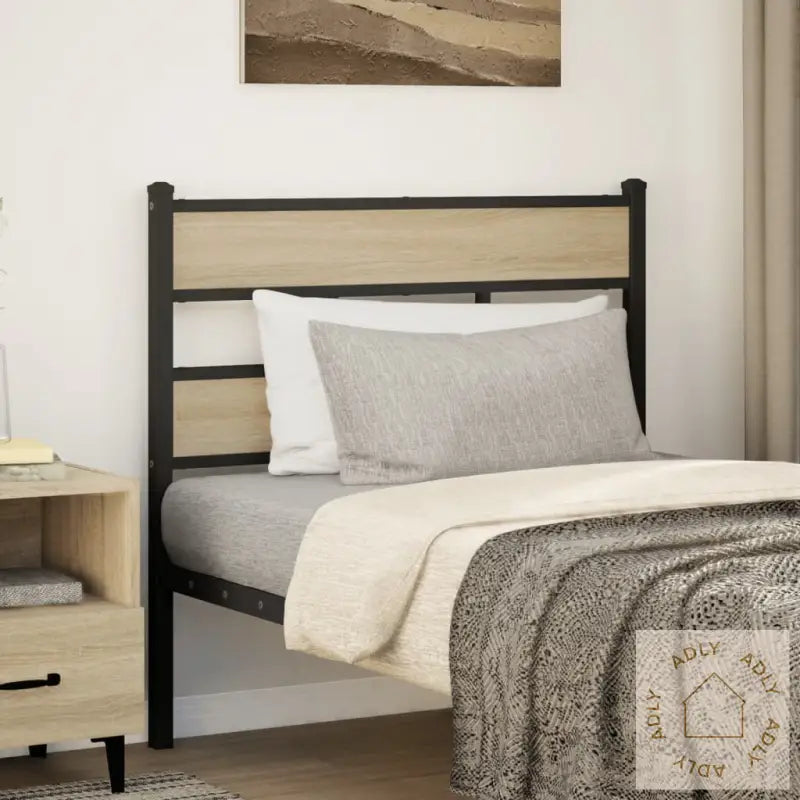 Hodegavl Sonoma Eik 90 Cm Jern Og Konstruert Tre