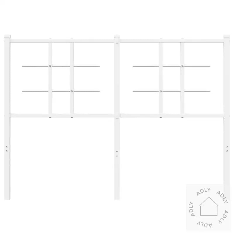 Sengegavl I Metall Hvit 120 Cm