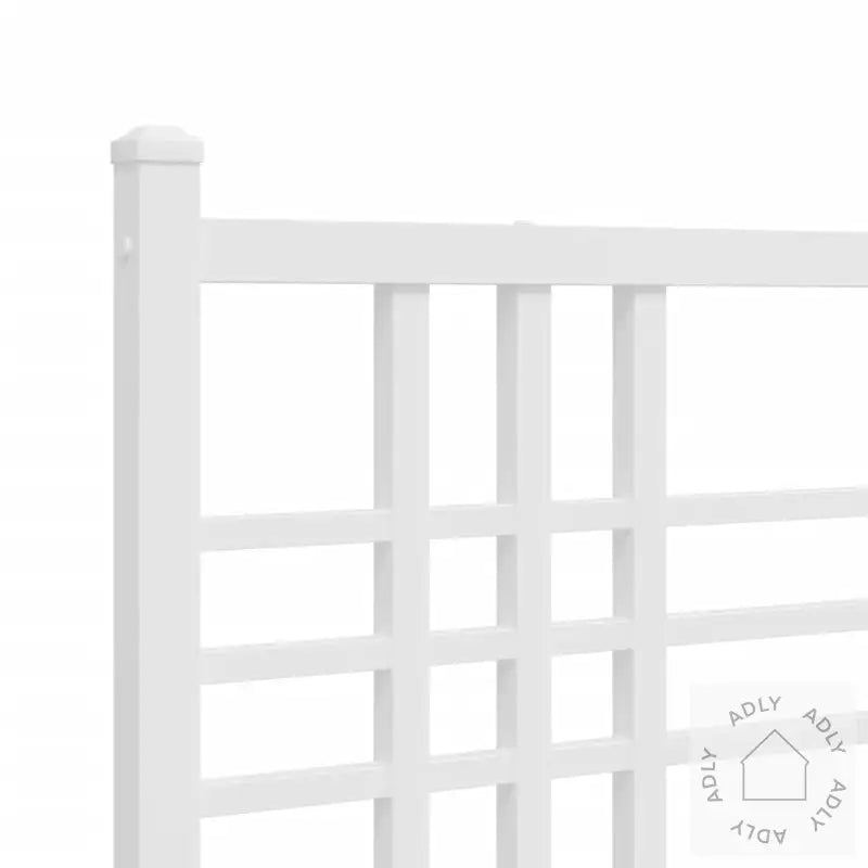 Sengegavl I Metall Hvit 75 Cm