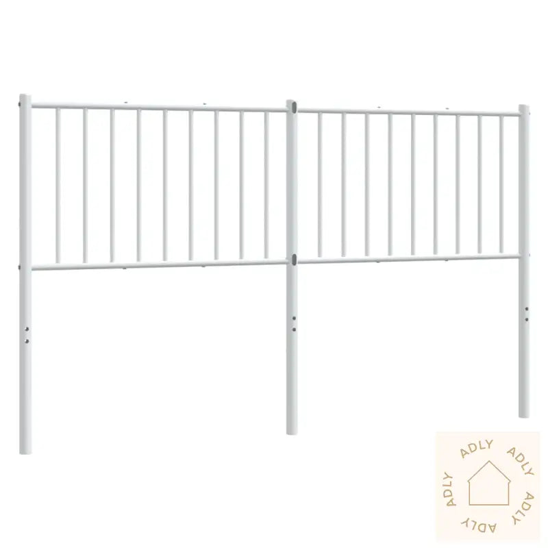 Sengegavl I Metall Hvit 160 Cm