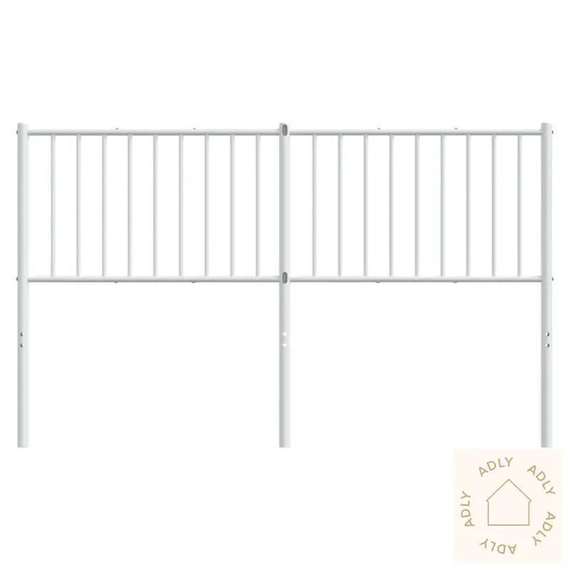 Sengegavl I Metall Hvit 160 Cm