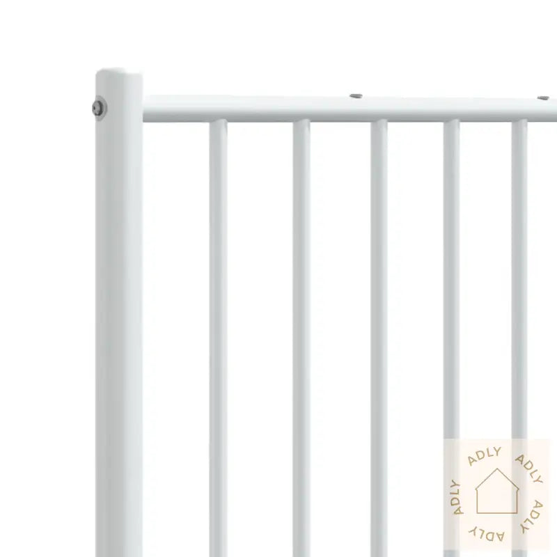 Sengegavl I Metall Hvit 160 Cm