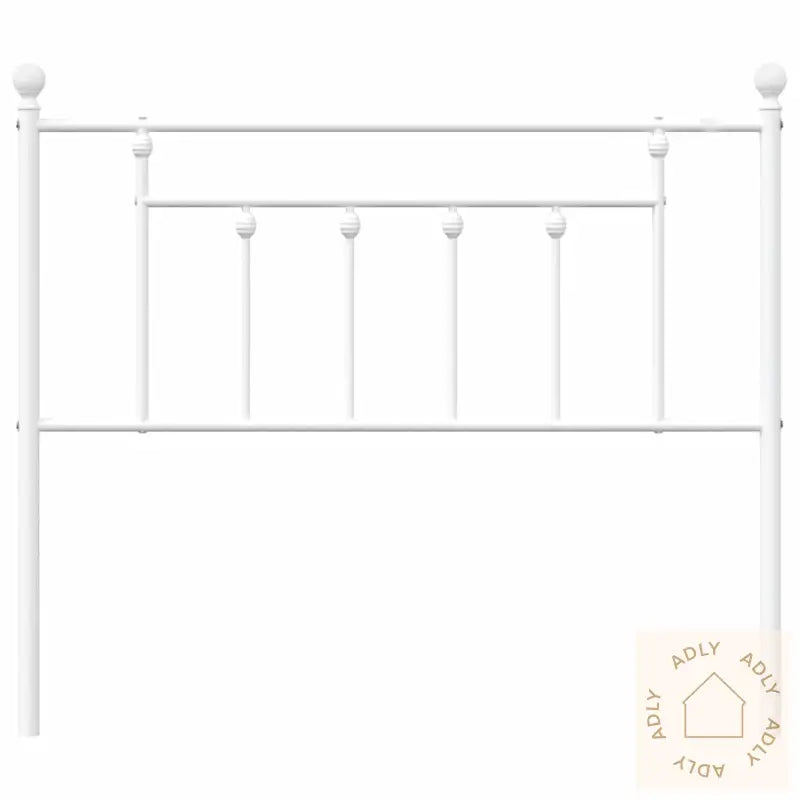 Sengegavl I Metall Hvit 100 Cm