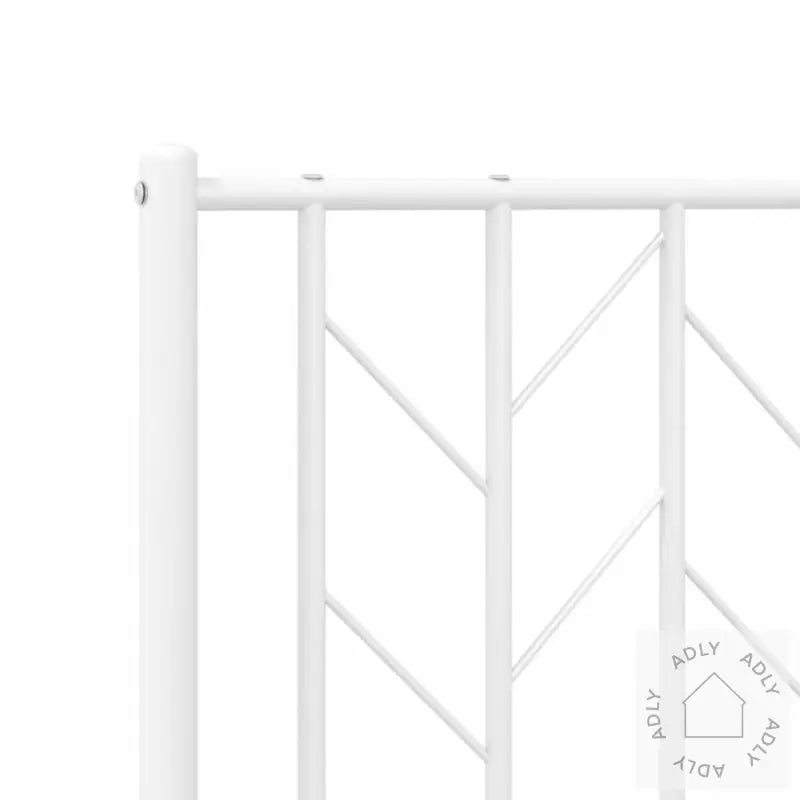 Sengegavl I Metall Hvit 160 Cm