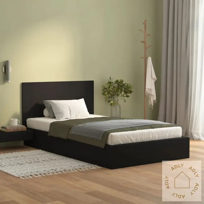 Sengegavl Svart 120X1,5X80 Cm Konstruert Tre