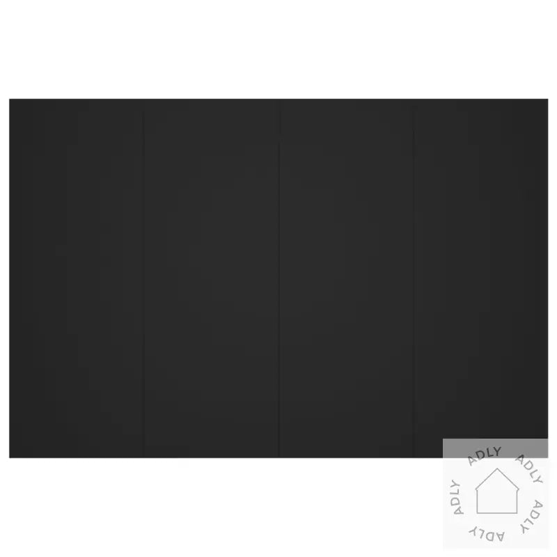 Sengegavl Svart 120X1,5X80 Cm Konstruert Tre