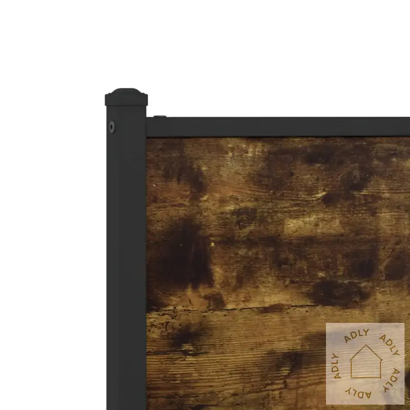 Hodegavl Røkt Eik 100 Cm Konstruert Tre Og Stål