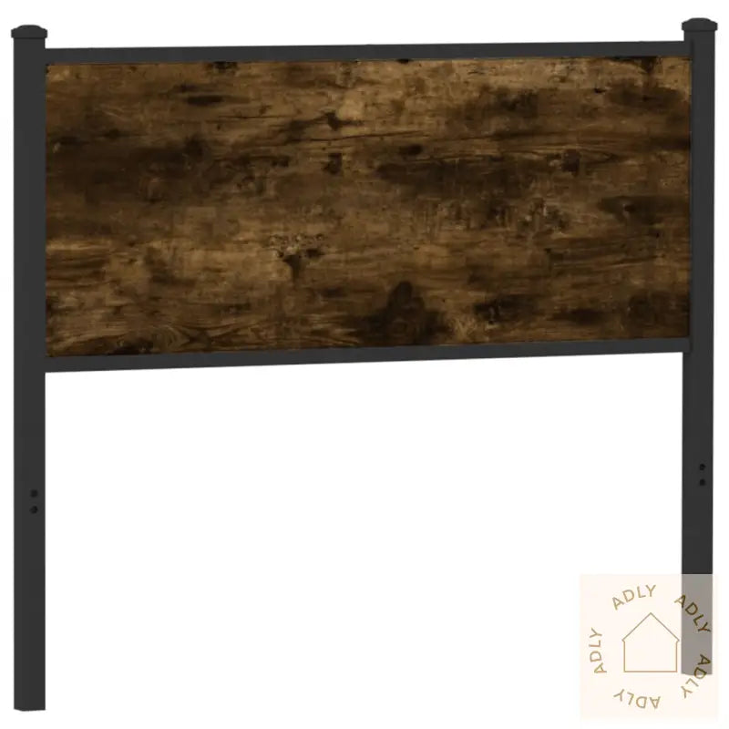 Hodegavl Røkt Eik 100 Cm Konstruert Tre Og Stål