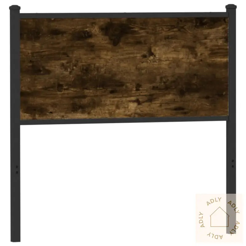 Hodegavl Røkt Eik 75 Cm Konstruert Tre Og Stål