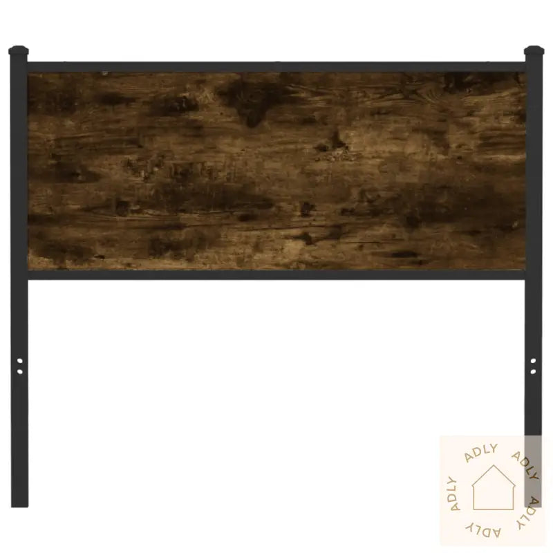 Hodegavl Røkt Eik 100 Cm Konstruert Tre Og Stål