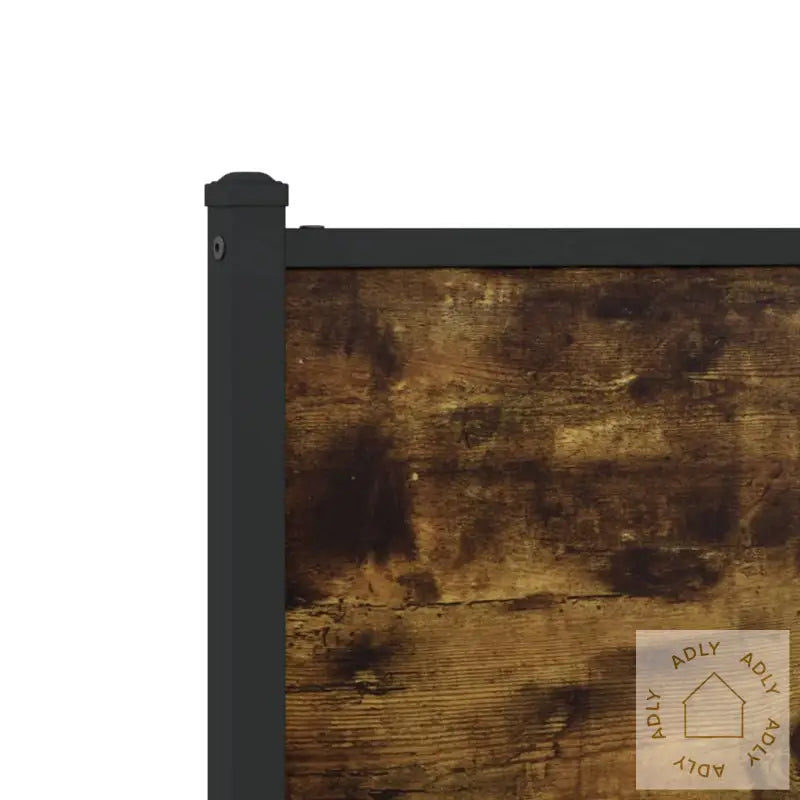 Hodegavl Røkt Eik 75 Cm Konstruert Tre Og Stål