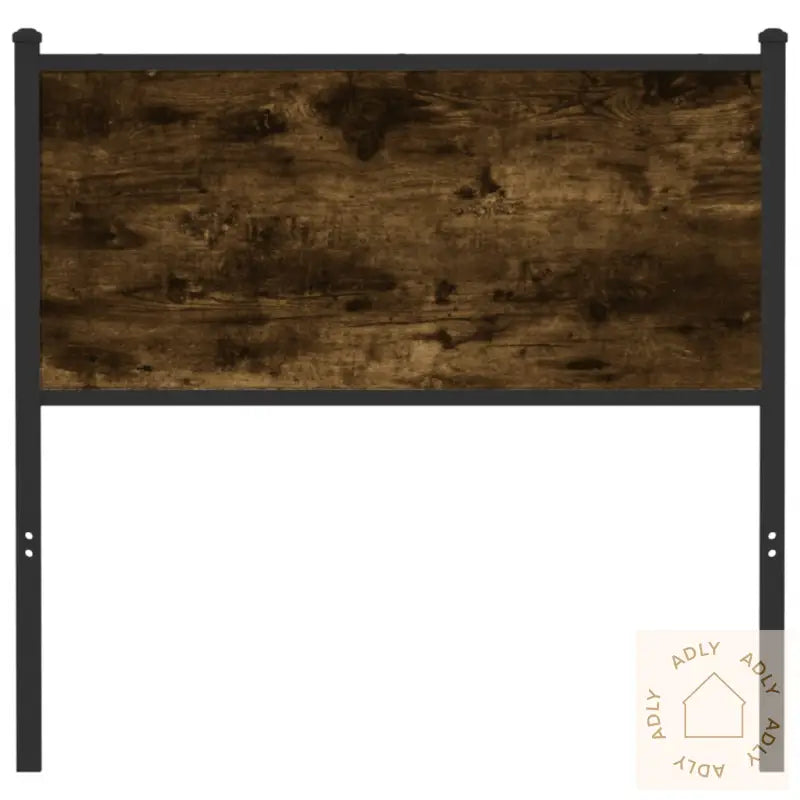 Hodegavl Røkt Eik 75 Cm Konstruert Tre Og Stål