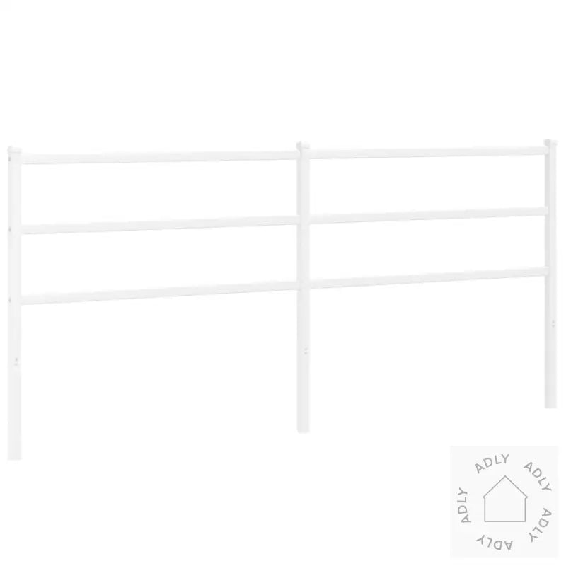 Sengegavl I Metall Hvit 193 Cm
