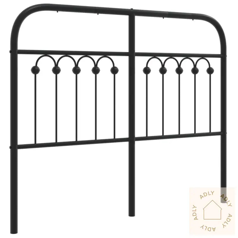 Sengegavl I Metall Svart 120 Cm