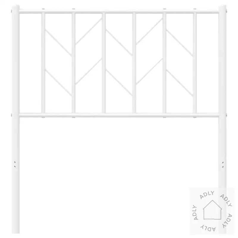 Sengegavl I Metall Hvit 80 Cm