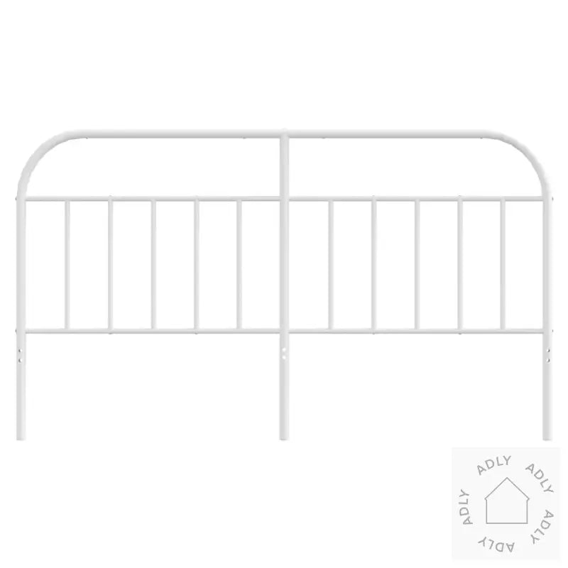 Sengegavl I Metall Hvit 180 Cm