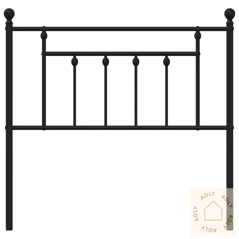 Sengegavl I Metall Svart 90 Cm