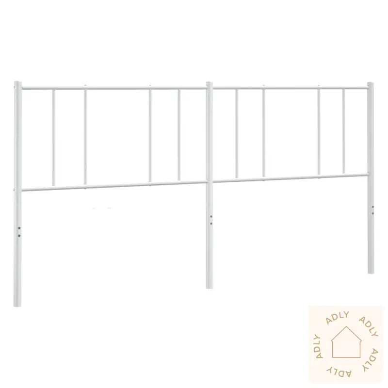 Sengegavl I Metall Hvit 180 Cm