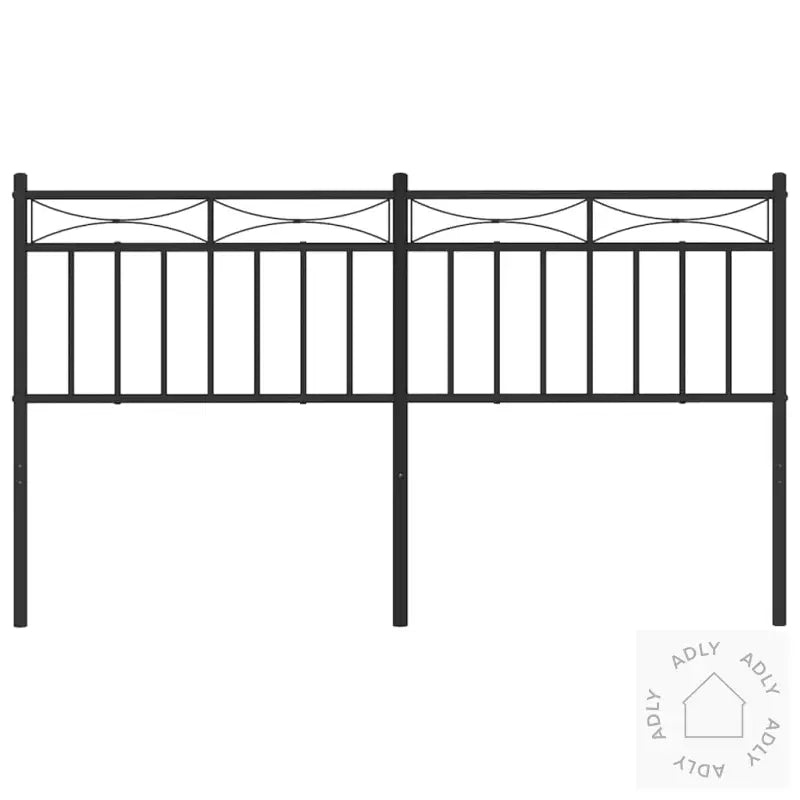 Sengegavl I Metall Svart 150 Cm