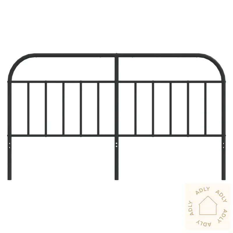 Sengegavl I Metall Svart 160 Cm
