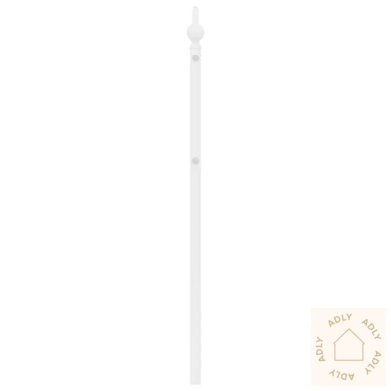 Sengegavl I Metall Hvit 193 Cm