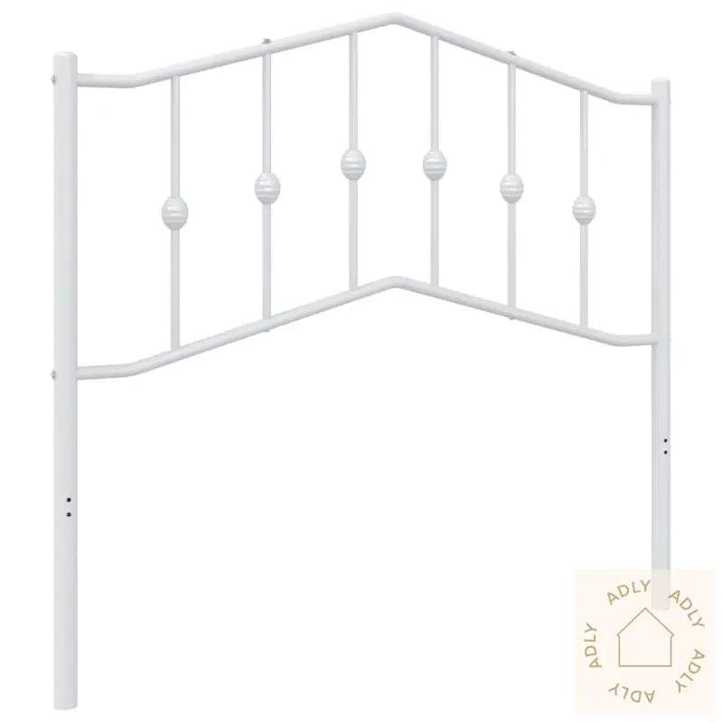 Sengegavl I Metall Hvit 100 Cm