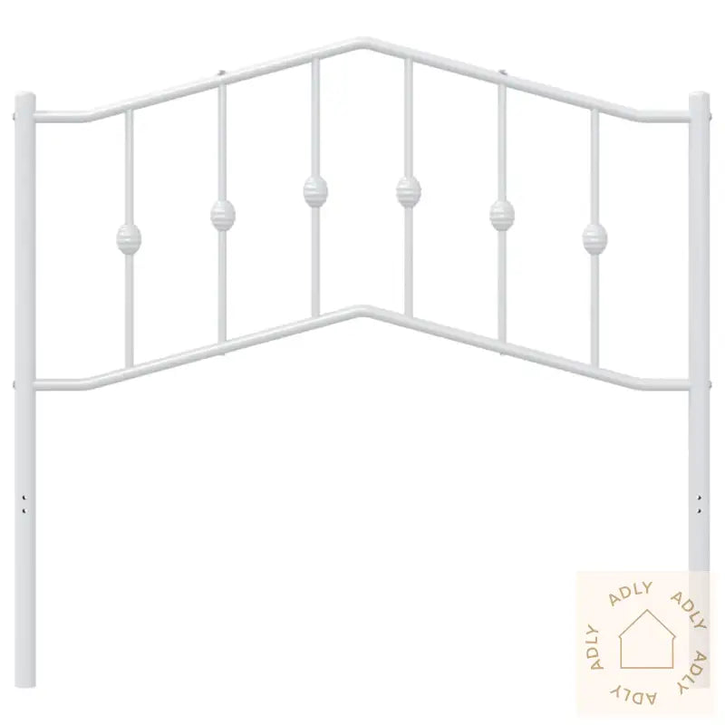 Sengegavl I Metall Hvit 100 Cm