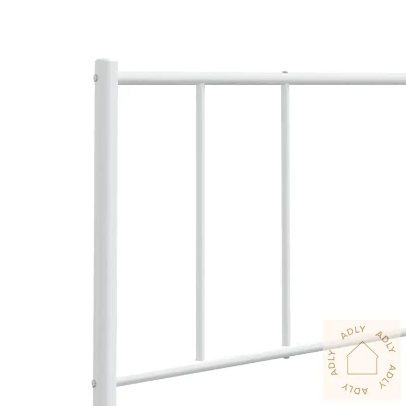 Sengegavl I Metall Hvit 180 Cm