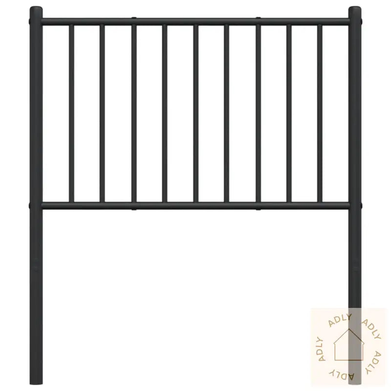 Sengegavl I Metall Svart 75 Cm