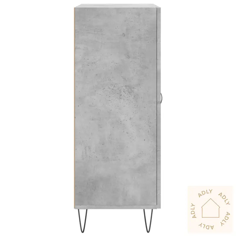 Skjenk Betonggrå 69,5X34X90 Cm Konstruert Tre