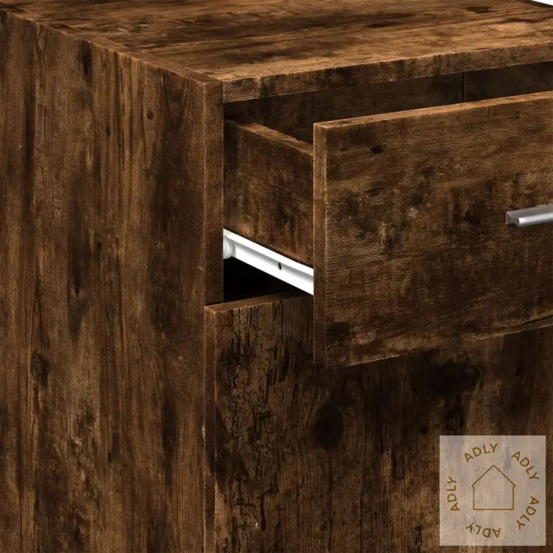 Skjenk Røkt Eik 40X42,5X93 Cm Konstruert Tre