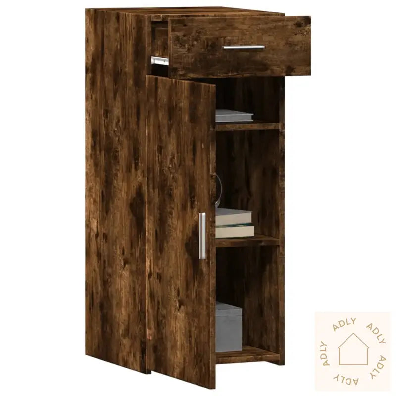 Skjenk Røkt Eik 40X42,5X93 Cm Konstruert Tre