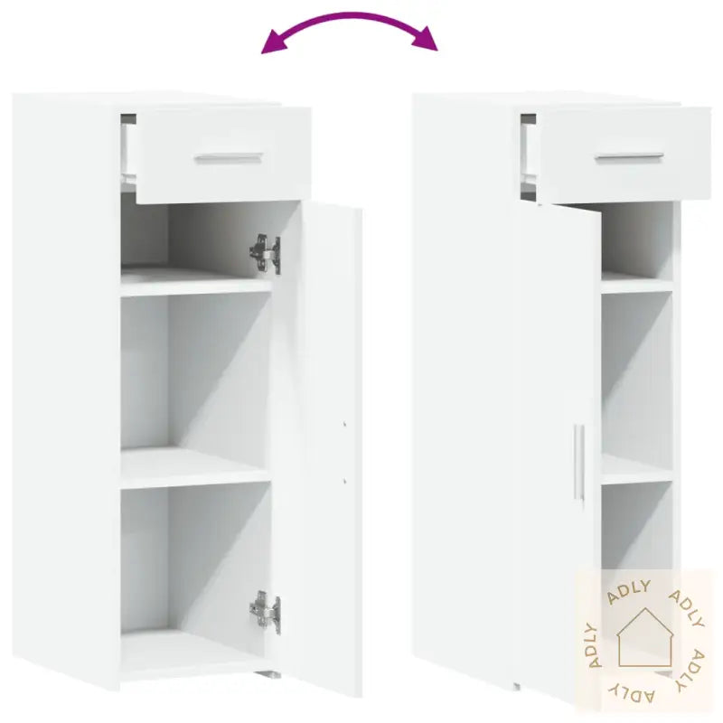 Skjenk Hvit 30X42,5X93 Cm Konstruert Tre