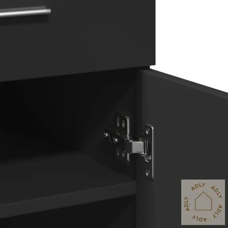 Skjenk Svart 80X42,5X93 Cm Konstruert Tre