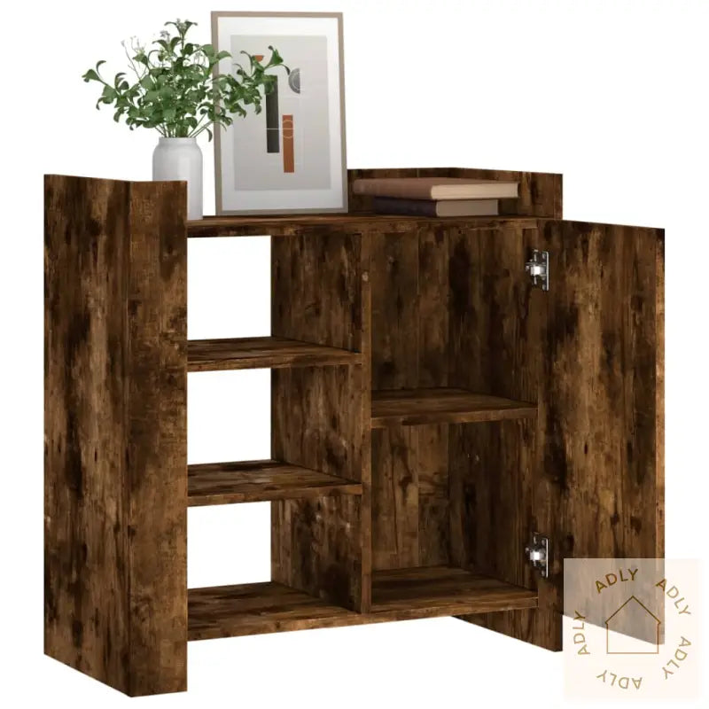 Skjenk Røkt Eik 73,5X35X75 Cm Konstruert Tre