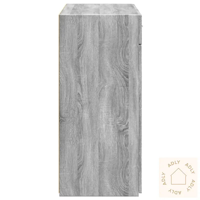 Skjenk Grå Sonoma Eik 80X42,5X93 Cm Konstruert Tre