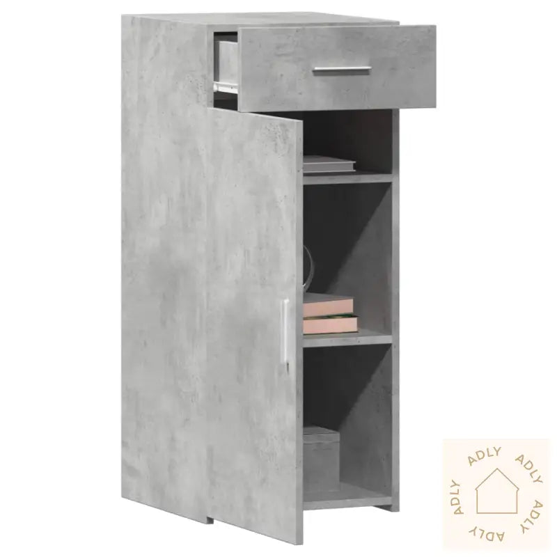 Skjenk Betonggrå 40X42,5X93 Cm Konstruert Tre