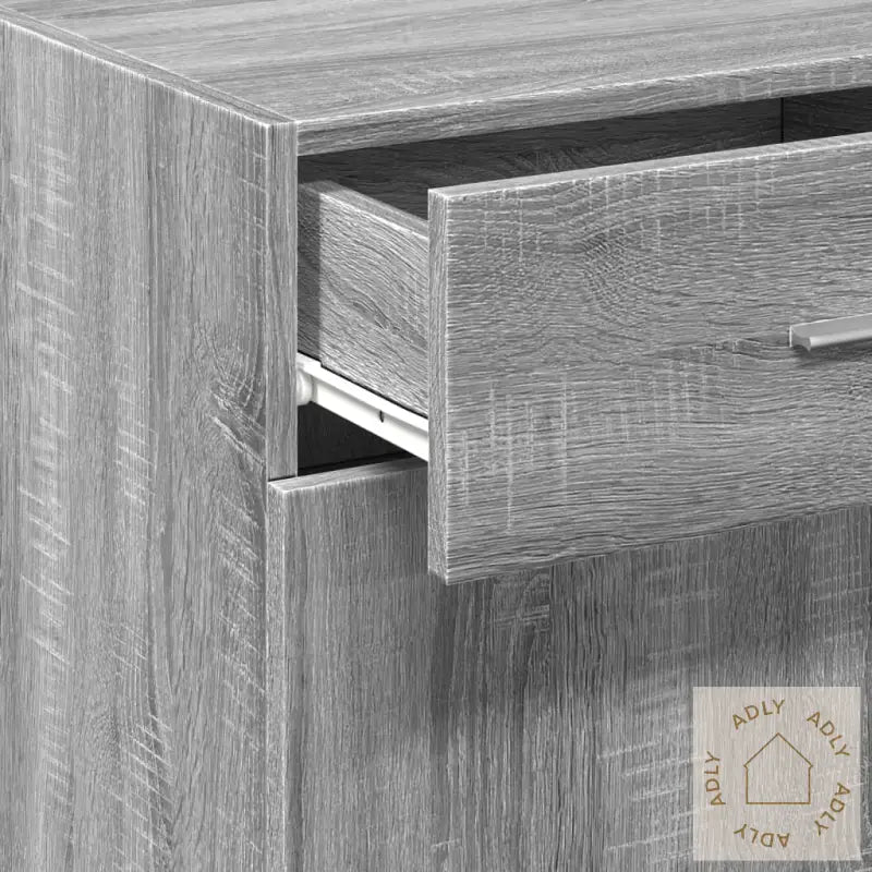 Skjenk Grå Sonoma 50X42,5X93 Cm Konstruert Tre