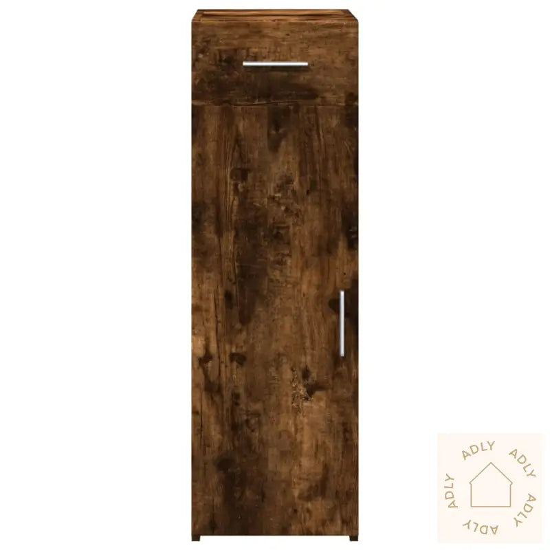 Skjenk Røkt Eik 30X42,5X93 Cm Konstruert Tre