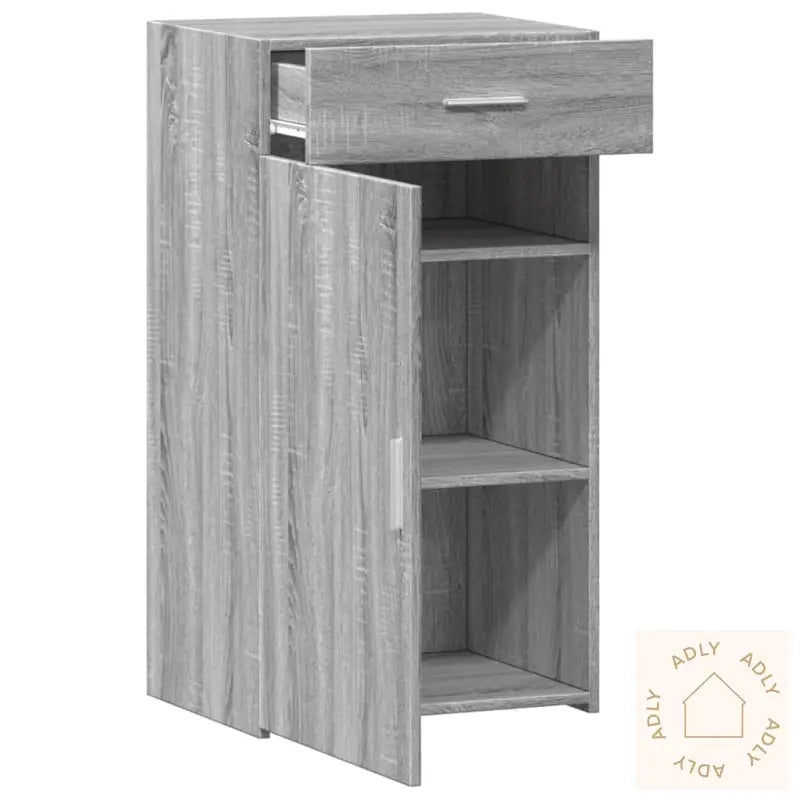 Skjenk Grå Sonoma 50X42,5X93 Cm Konstruert Tre